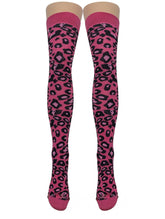 Leopard Over Knee Socks (Made In Italy)